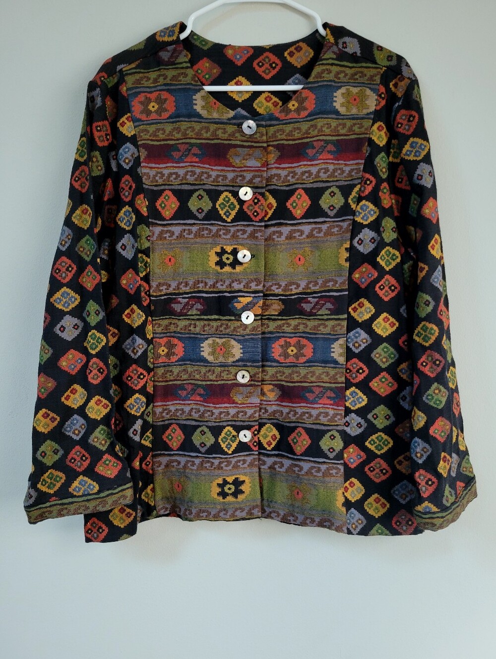 Unbranded Tapestry Jacket Womens Size XL* Southwestern Aztec Indie Maximalist